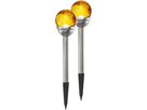 Solar Poller-Leuchte 2 Pack Roma - Amber, Lichtfarbe Amber