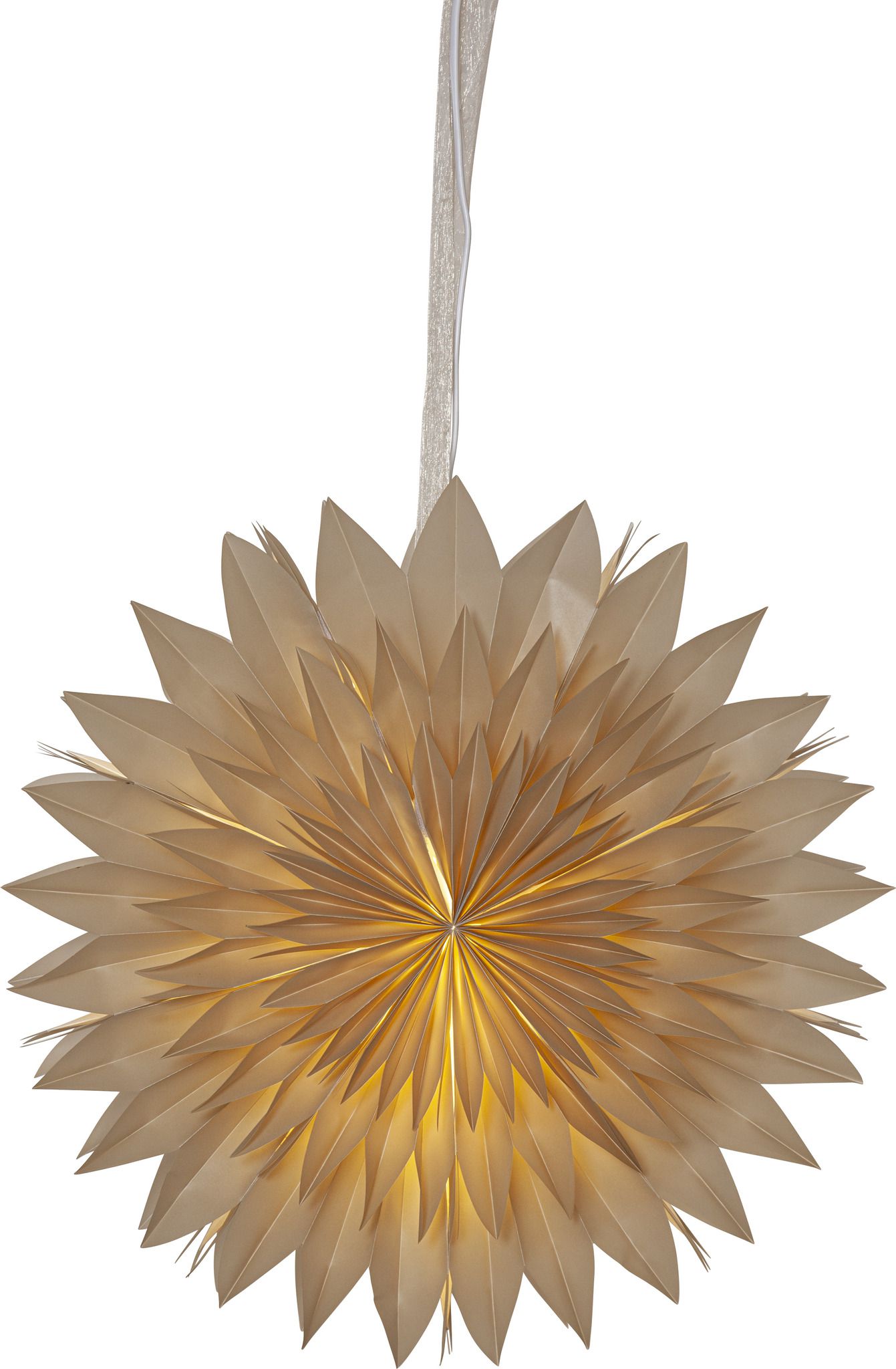 Papierstern Dis - IP20, Beige