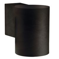 Wandleuchte Tin Maxi - 1xGU10 (exklusiv), max.35W, IP54, schwarz, dimmbar (optional Leuchtmittel), D=76mm, H=105mm