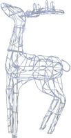 Silhouette Pegasus - IP44, Kaltweiss, 120 LED