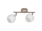2er Deckenleuchte  MONACO  L: 28cm beige - IP20, E14, Beige
