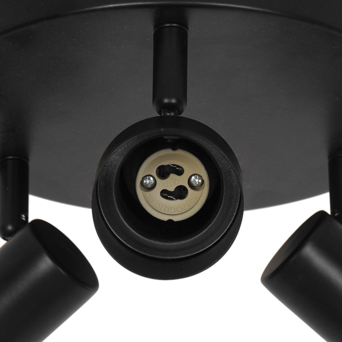 Deckenleuchte Boston 3-rondel Schwarz - 3x5W, GU10, IP20
