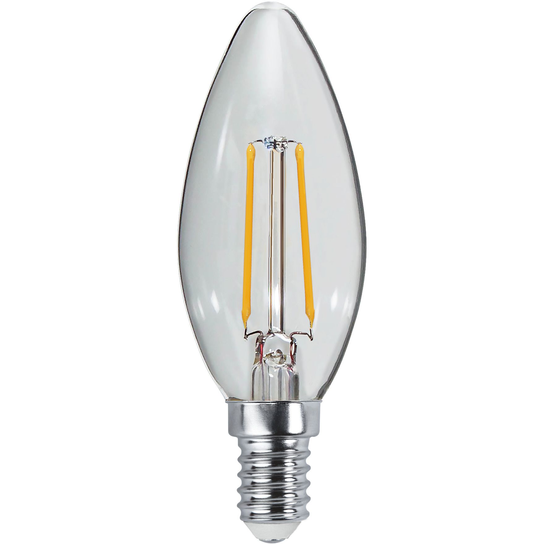 LED Leuchtmittel E14 C35 Klar - E14, 250Lm, 2700K, 2.5W, 230V