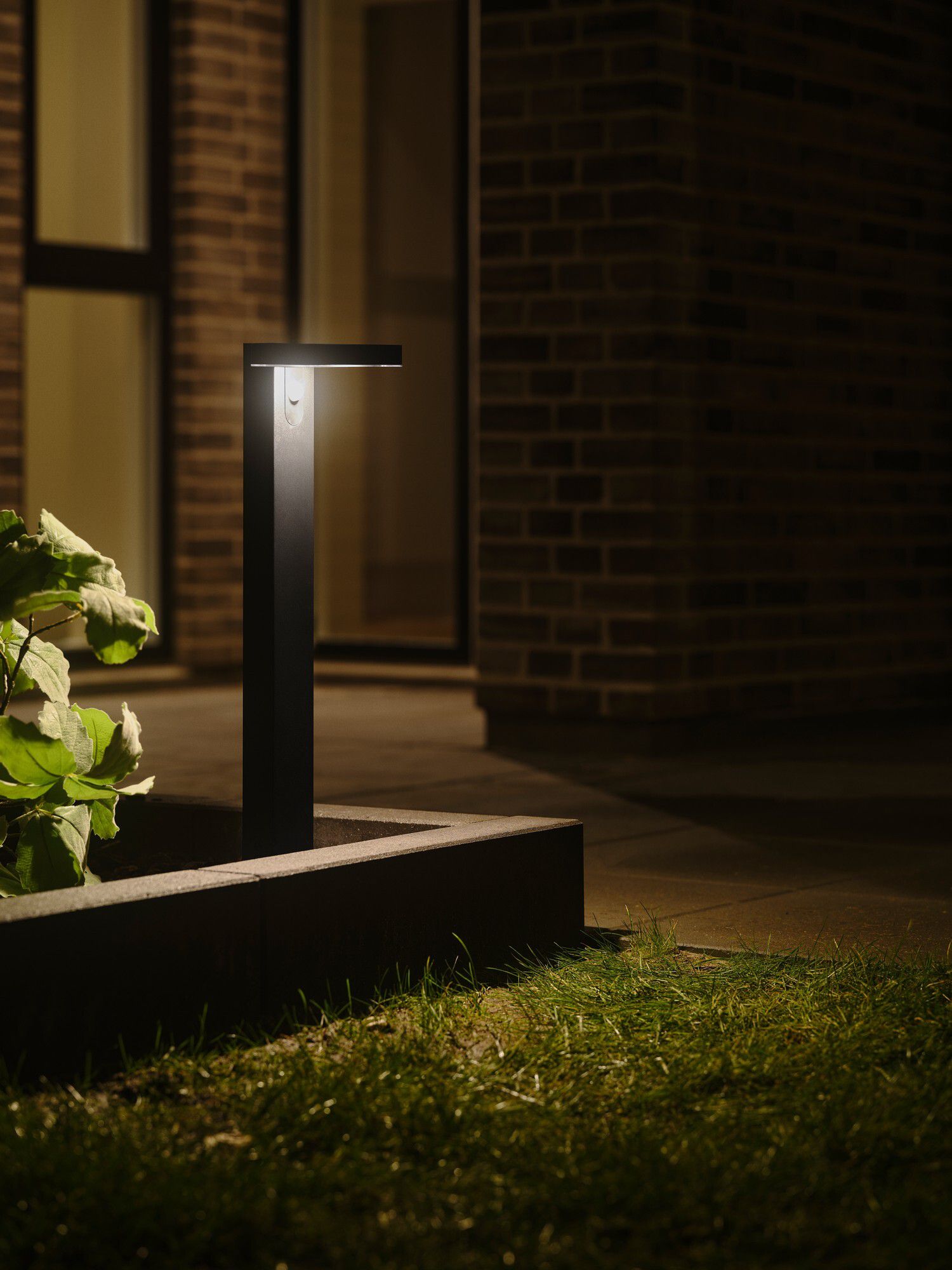 Rica Square, Pollerleuchte, Schwarz - LED Modul, 5W ,IP44