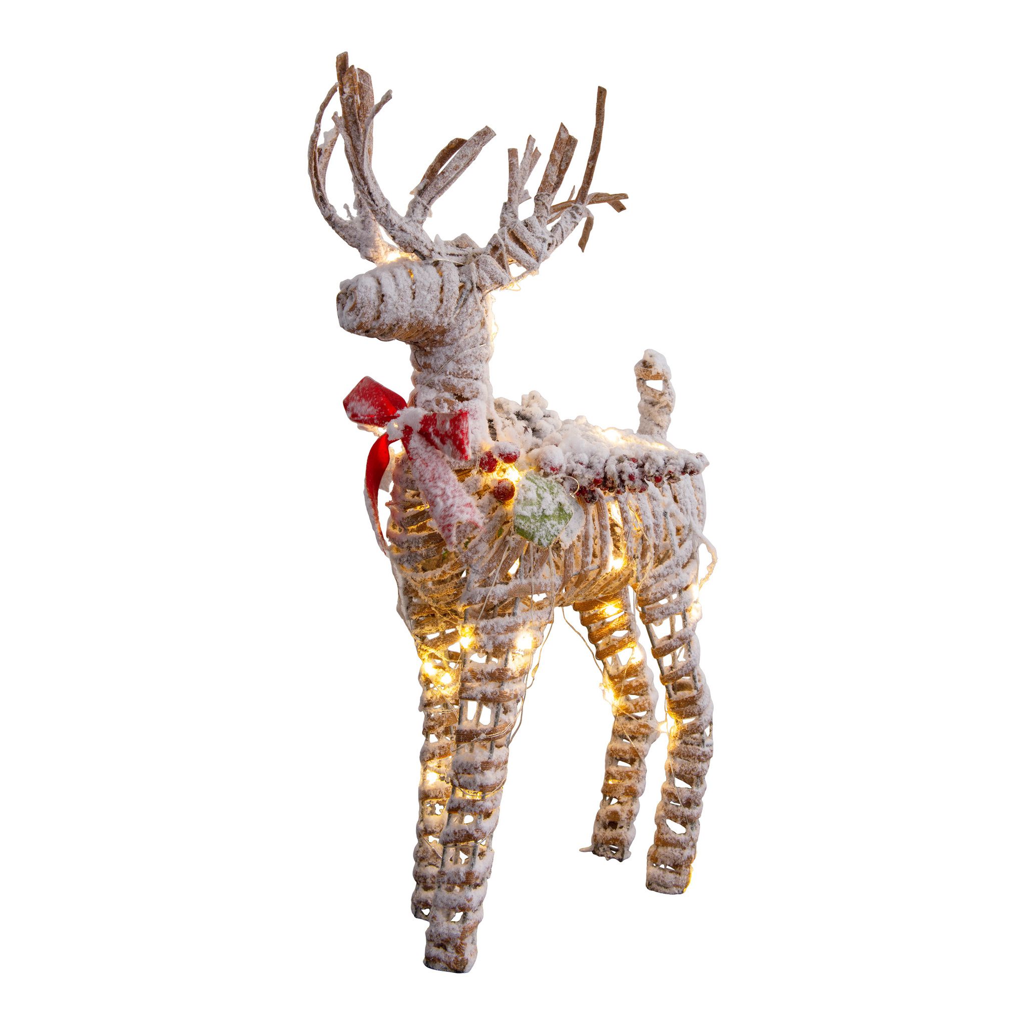 LED-Weihnachtsdeko Rentier - IP20, warmweiss, 30 LED's