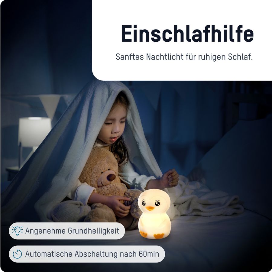 Nachtlicht Pinguin - 0.2W, IP20, USB-Ladung