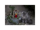 LED Grablicht Paula - Outdoor, Rot, 11.5cm Höhe, Timerfunktion