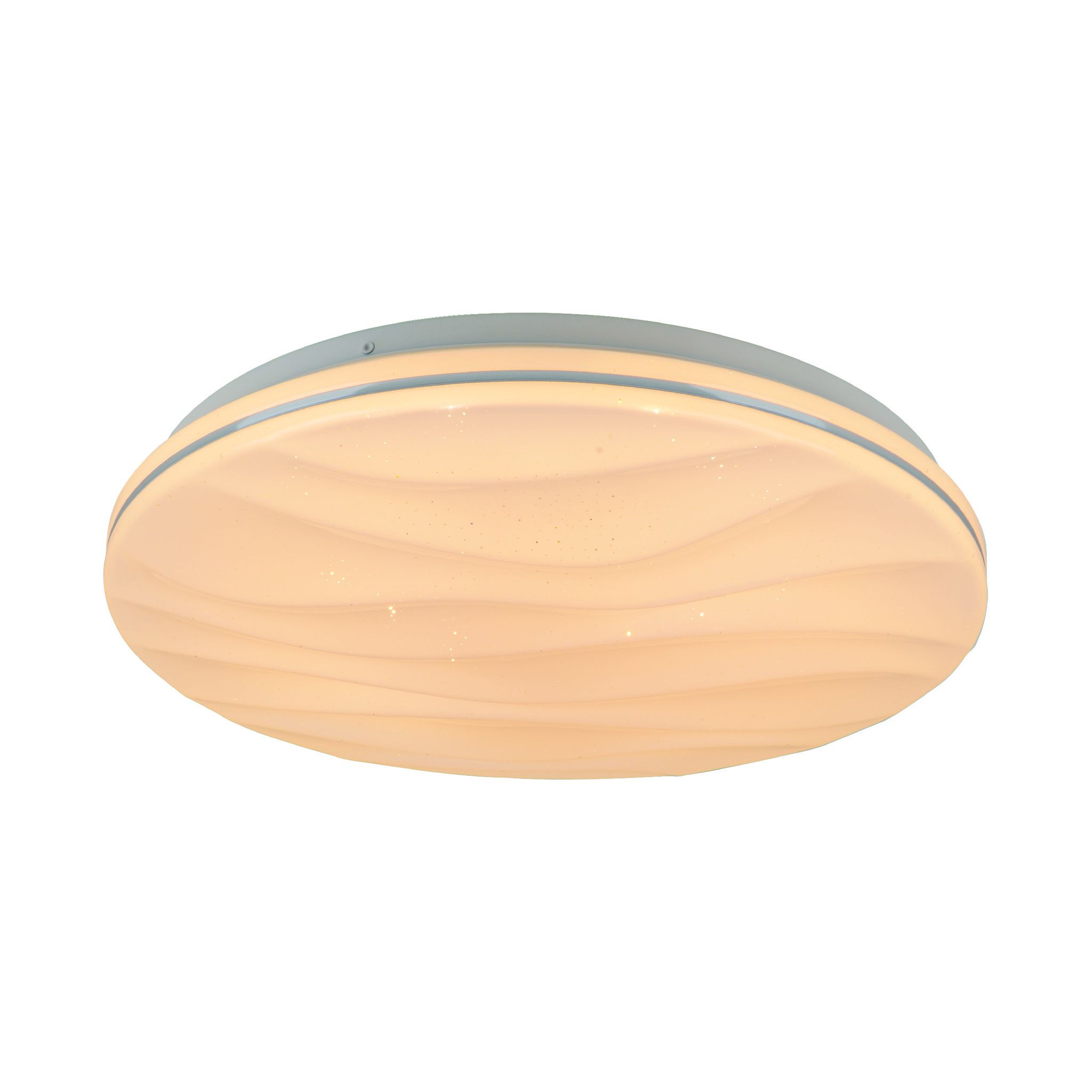 Smart Home LED Deckenleuchte Austin mit Kristalleffekt - LED fest verbaut, 2700-6500K, warm-kaltweiss