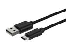 USB Typ-C Daten und Ladekabel 100 cm - USB Typ-C Daten und Ladekabel 100 cm, schwarzes Kabel