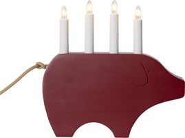 Kerzenleuchter Gry - IP20, Rot, Kaltweiss