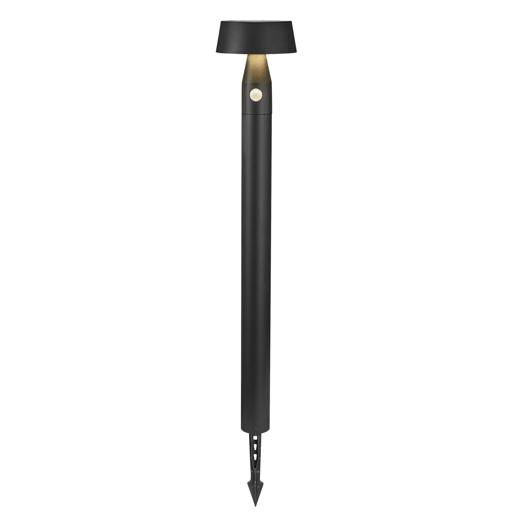 Nama 90, Pollerleuchte, Solar, Schwarz - LED Modul, 1W ,IP54