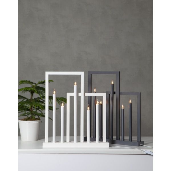 Kerzenständer Frame - IP20, Neutralweiss, 5 LED's