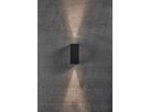 Asbol Kubi, Wandleuchte, Schwarz - LED Modul, 2X5W LED, IP44