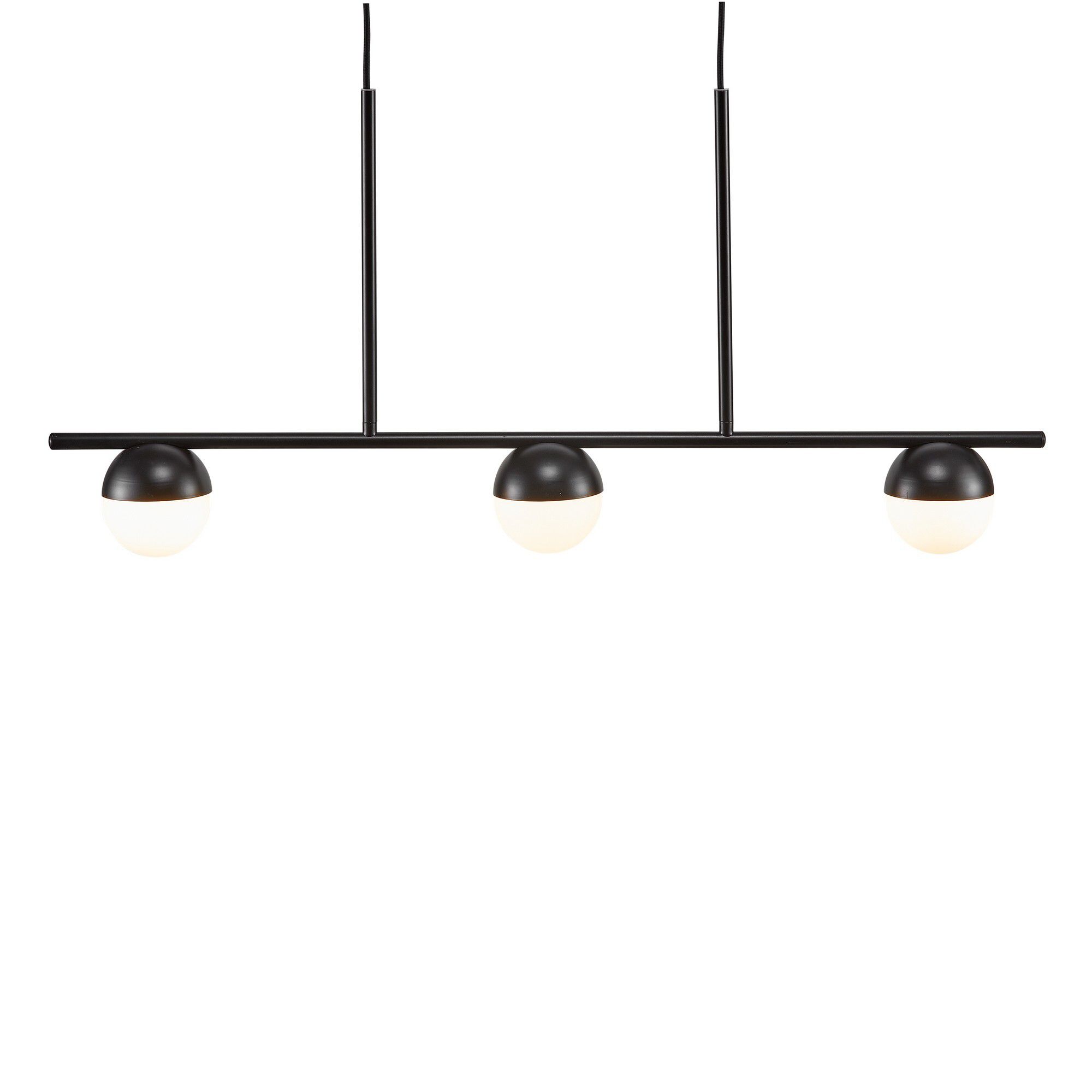 Contina, 3-Pendelleuchte, Schwarz - G9, max. 5W, IP20