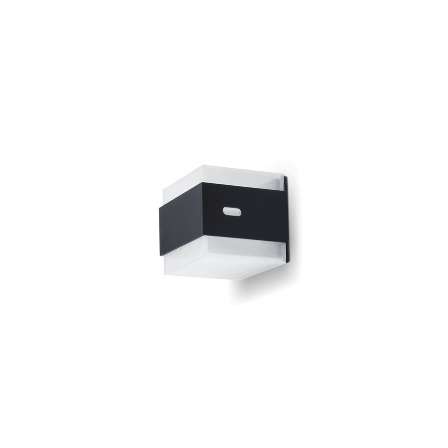 LED Wandanbauleuchte NOBIS MINI - 3W, 158lm, 3000K, IP66, schwarz-matt, nicht dimmbar, L=58mm, B=59mm, H=55mm