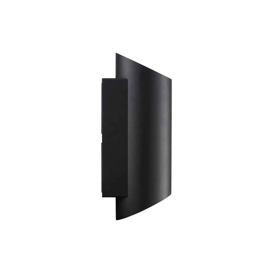 Wandleuchte Nico 22 Round Maxi  Schwarz - 15W, GU10, IP54