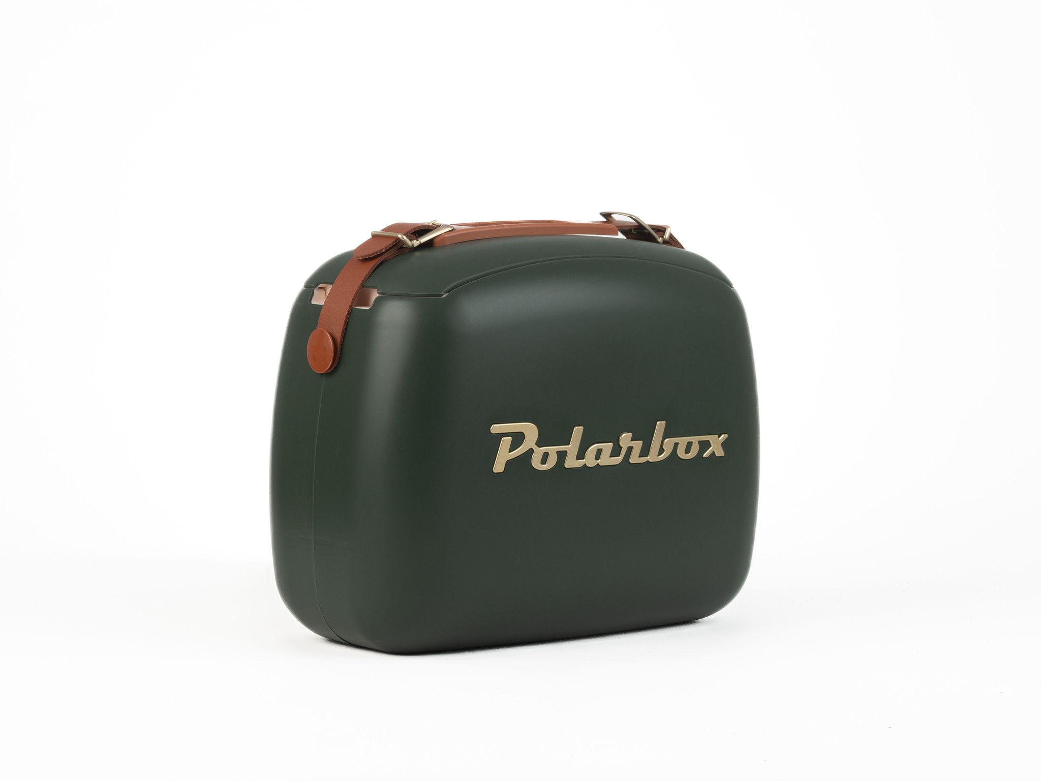 Polarbox CoolerBag waldgrün-gold 6l inkl. 2 Frischhalte-Dosen schwarz & waldgrün - Kühlbox, 6l, Vintage Design