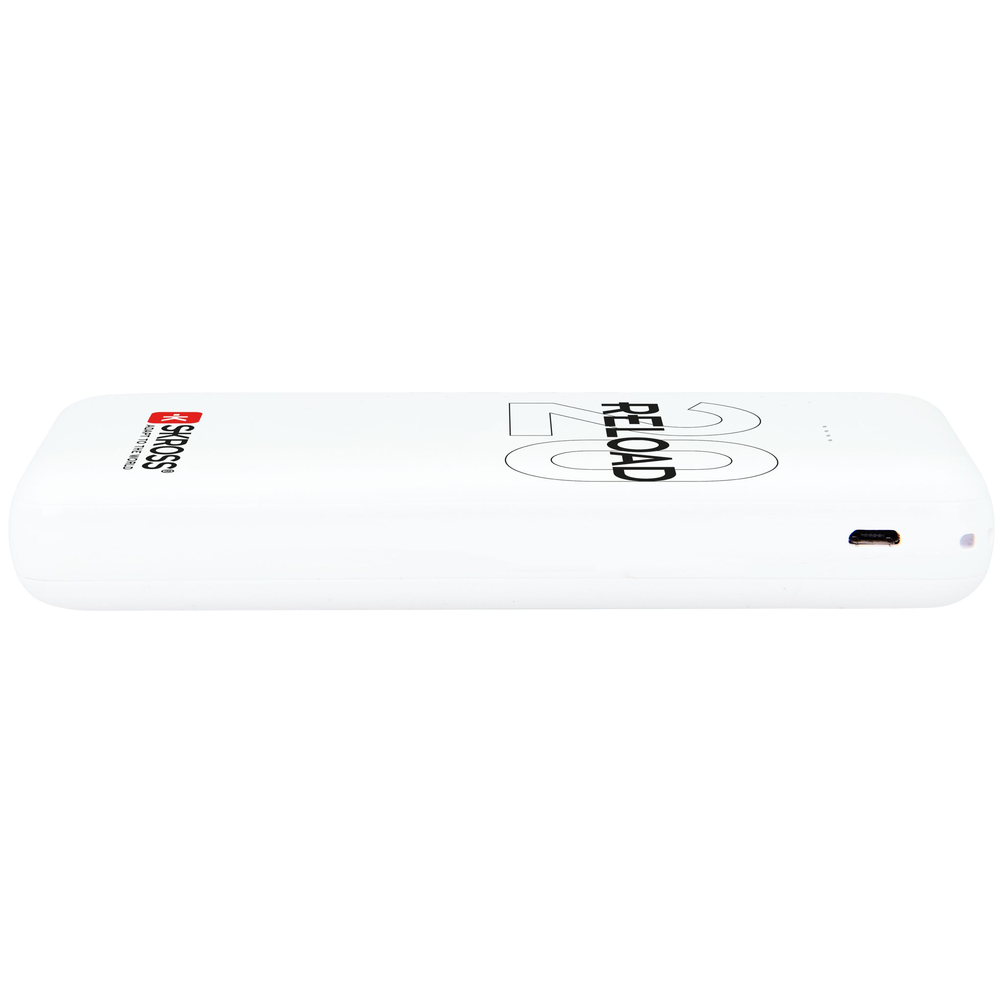 Powerbank NEW Reload 20 - Kapazität: 20000mAh, Output: 2xUSB-A, 5.0V / max. 2.4A, inkl. Micro USB Kabel, weiss