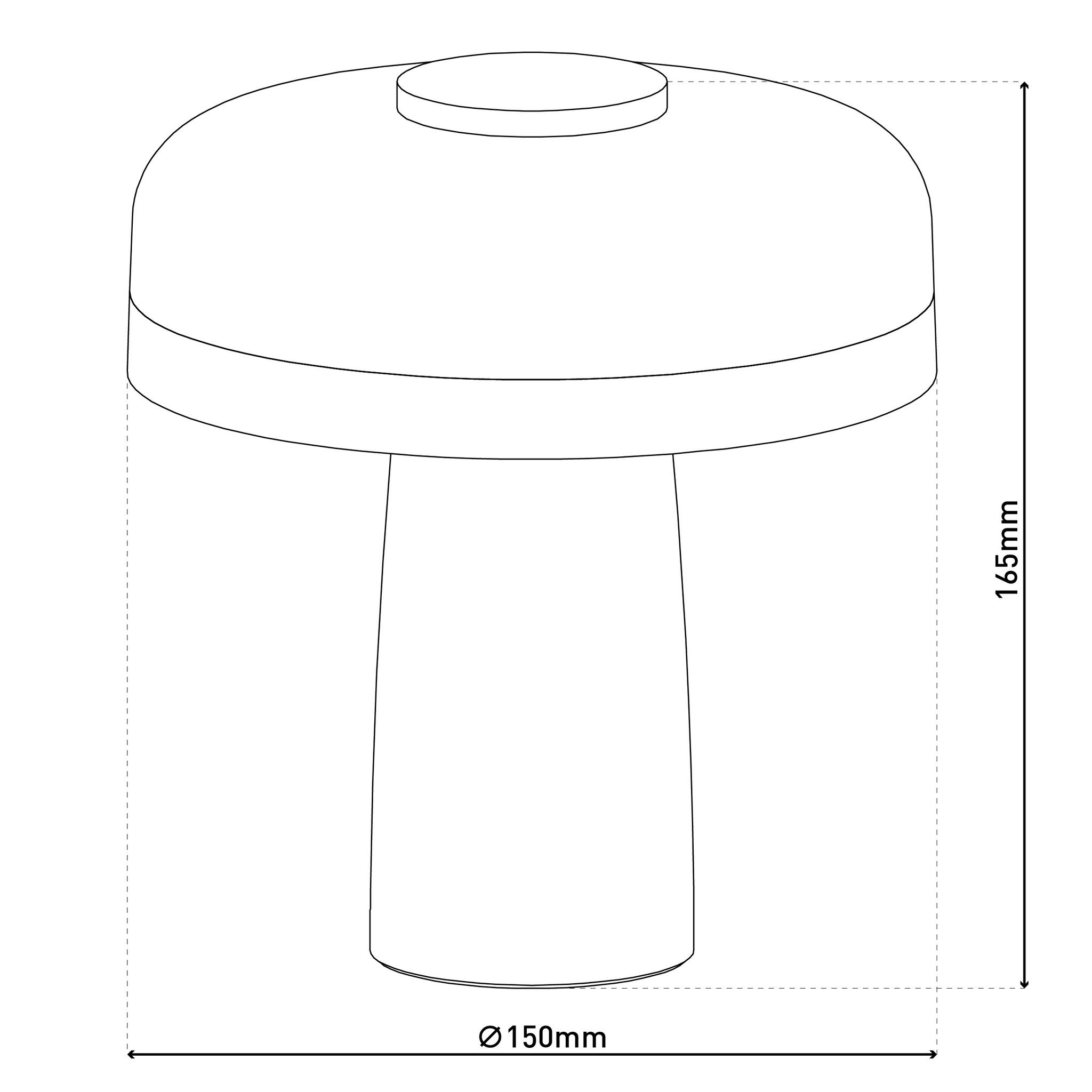 Akku- Tischleuchte schwarz PILU - LED-Modul, 3W, IP20