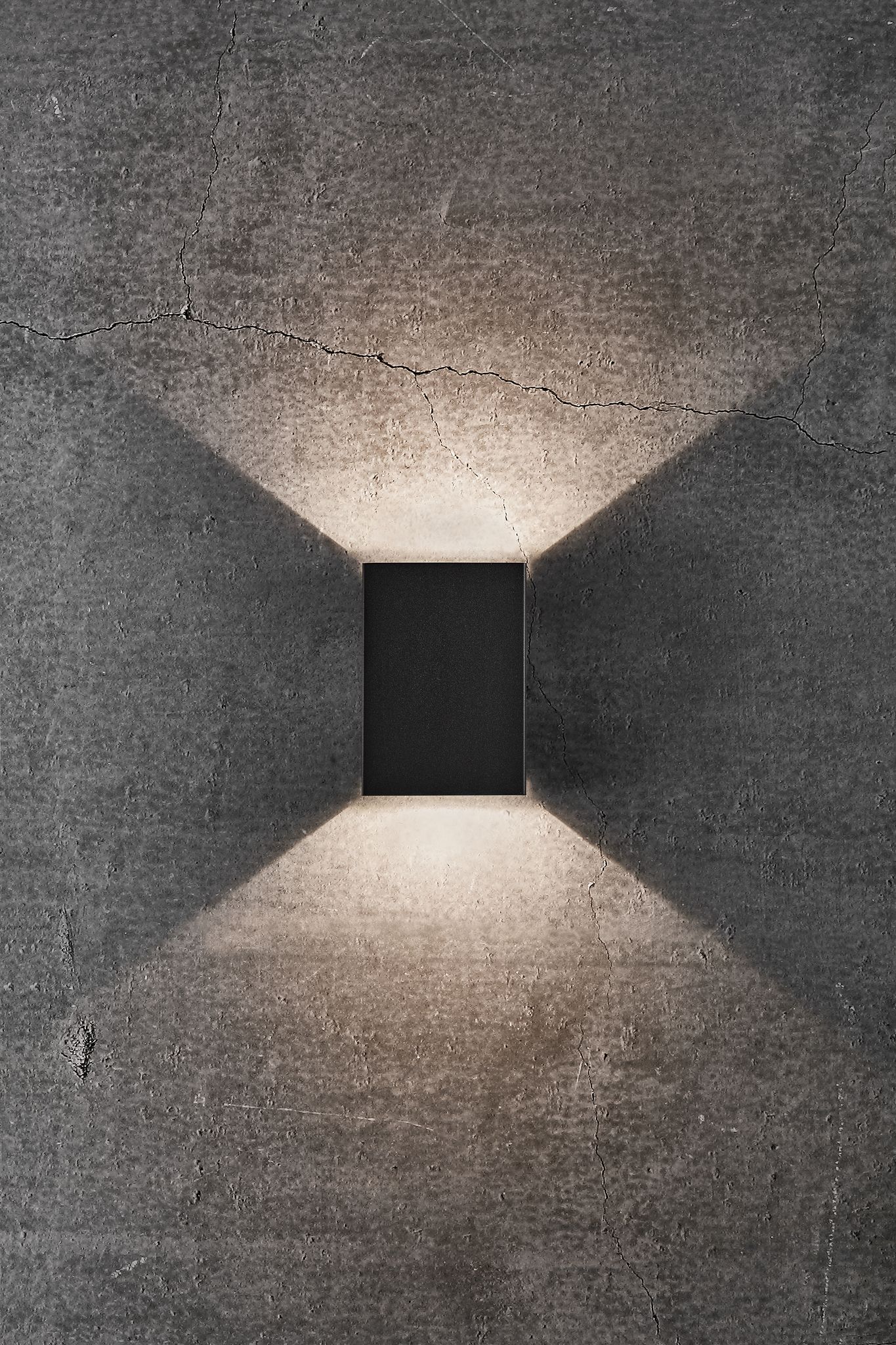 Fold 10, Wandleuchte, Schwarz - LED Modul, 2X3,5W LED, IP54