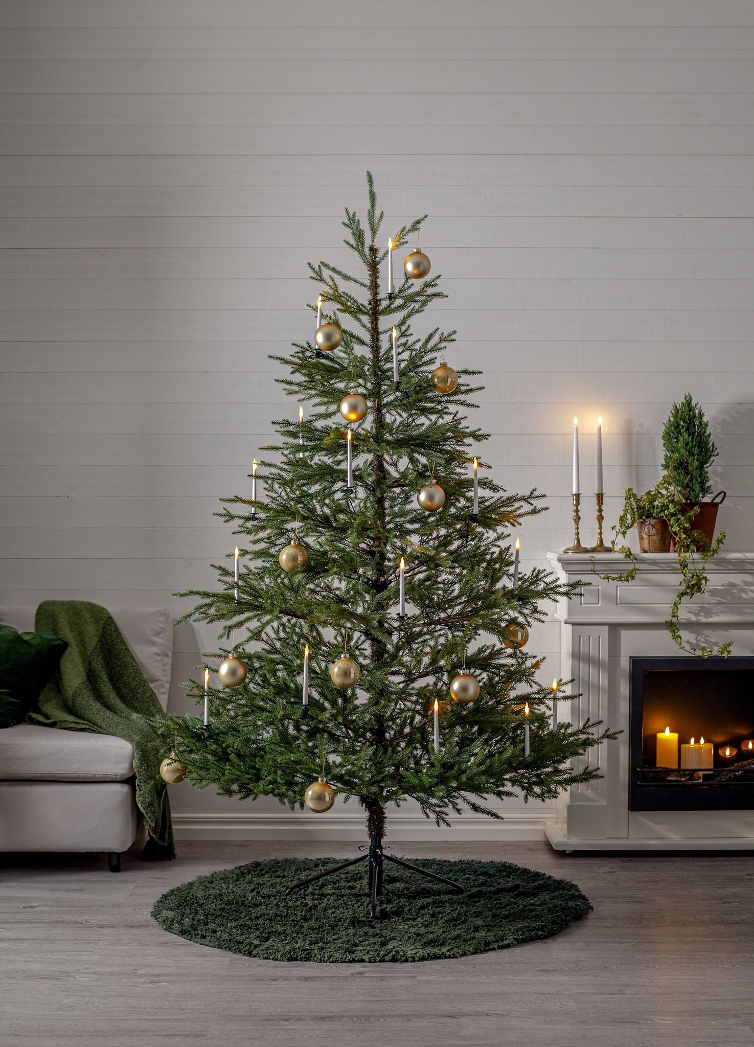 Künstlicher Weihnachtsbaum Hede - Grün, 210cm Höhe