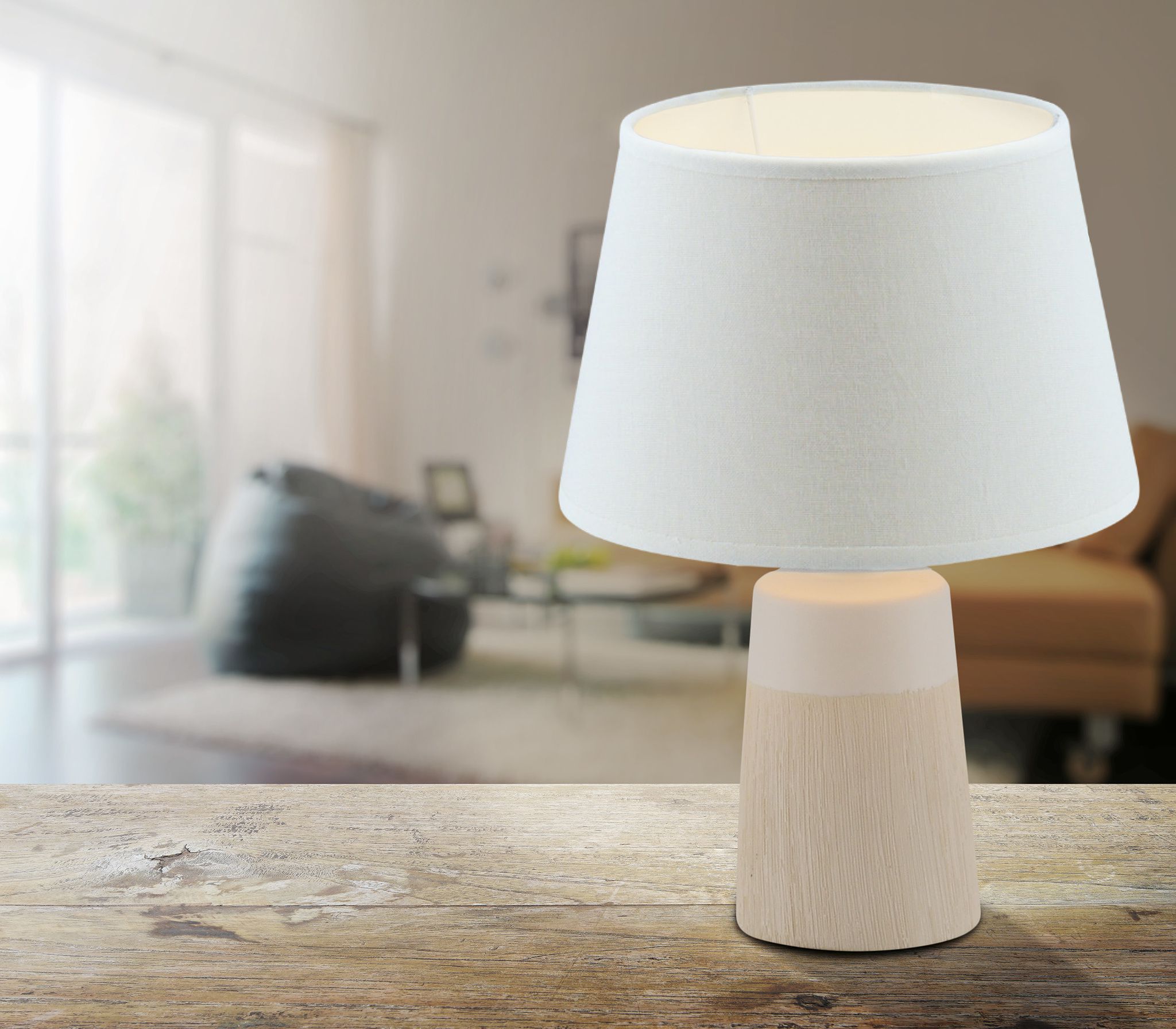 Keramik Tischleuchte Talia h: 31cm - E14, 40W, IP20