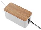 Cable Organizer Box inkl. Stelei - Steckdosenleiste 4xT13, weiss