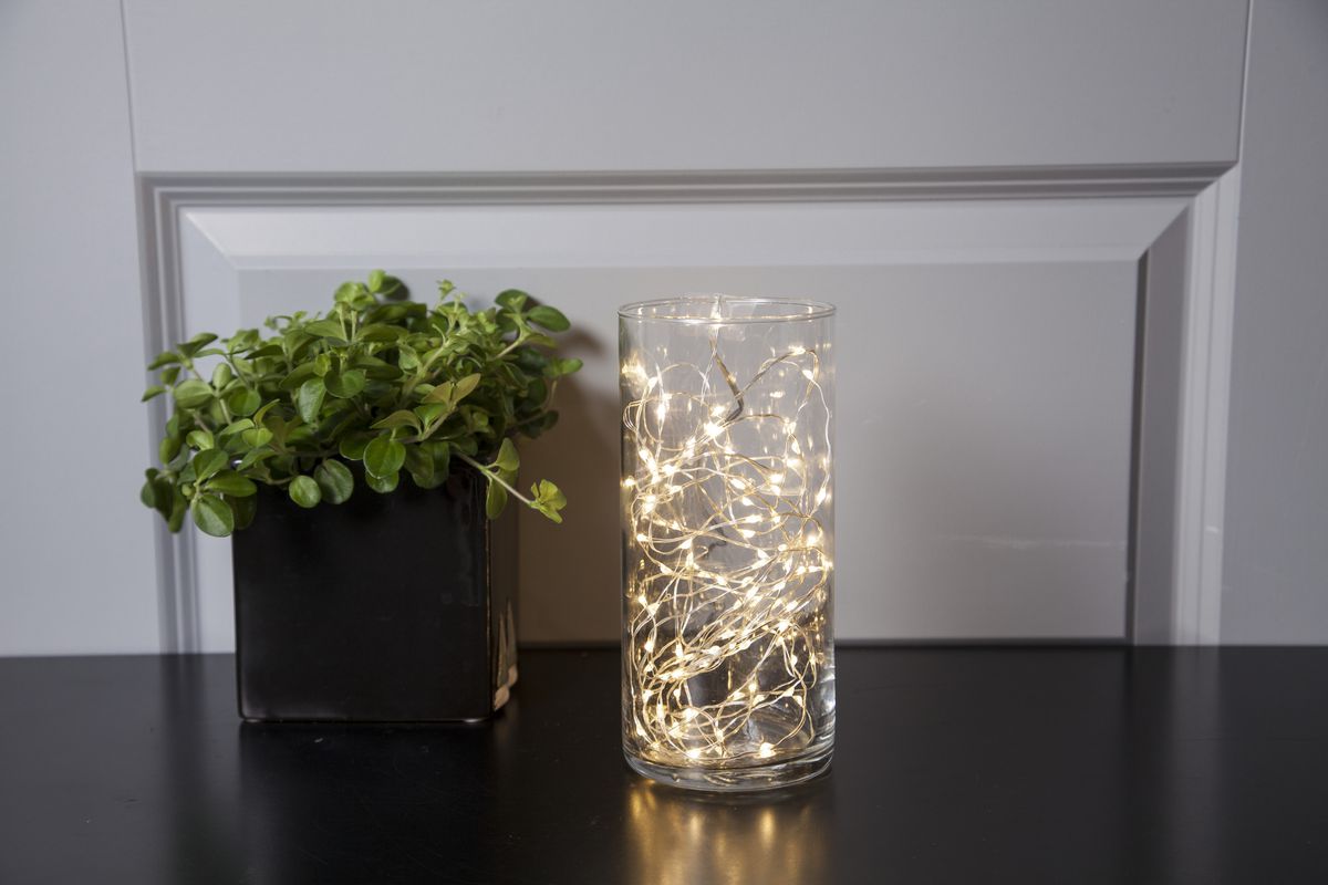 Lichterkettte DEW DROP silber 5m daylight - Lichterkettte DEW DROP silber 5m daylight