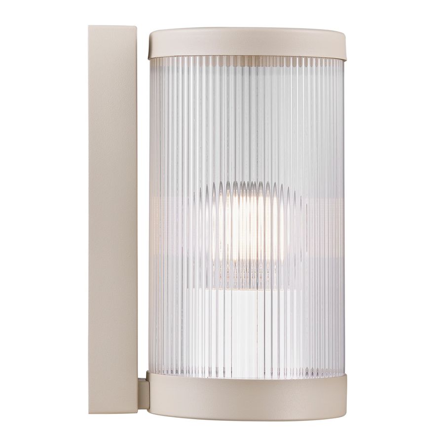 Wandleuchte COUPAR - 1xE27 (exklusiv), max.25W, IP54, sand, dimmbar (optional Leuchtmittel), D=130mm, H=250mm
