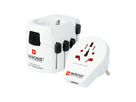 World adattore di viaggio PRO - World & USB - Out: CH, Schuko, IT, UK, BRA, USA, AUS/China, In: CH, Schuko, IT, UK, USA/Japan, AUS/China