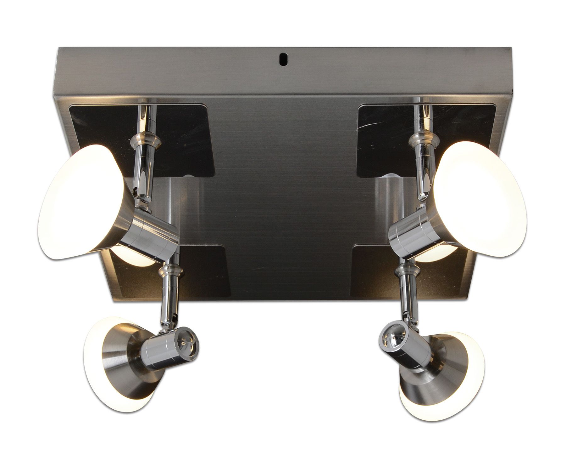 4er LED-Deckenleuchte Jericho d:28cm - LED fest verbaut, 3000K, warmweiss