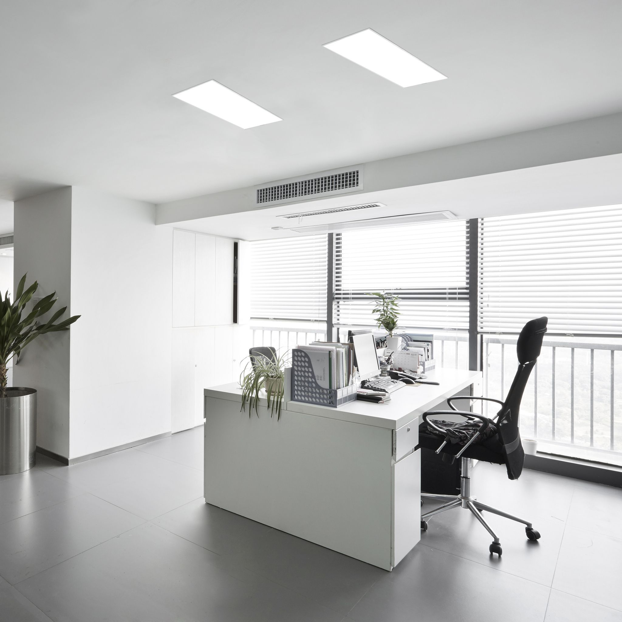 LED Panel-Deckenleuchte Carente l: 59,5cm - rahmenlos - LED fest verbaut, 2700-6500K, warm-kaltweiss