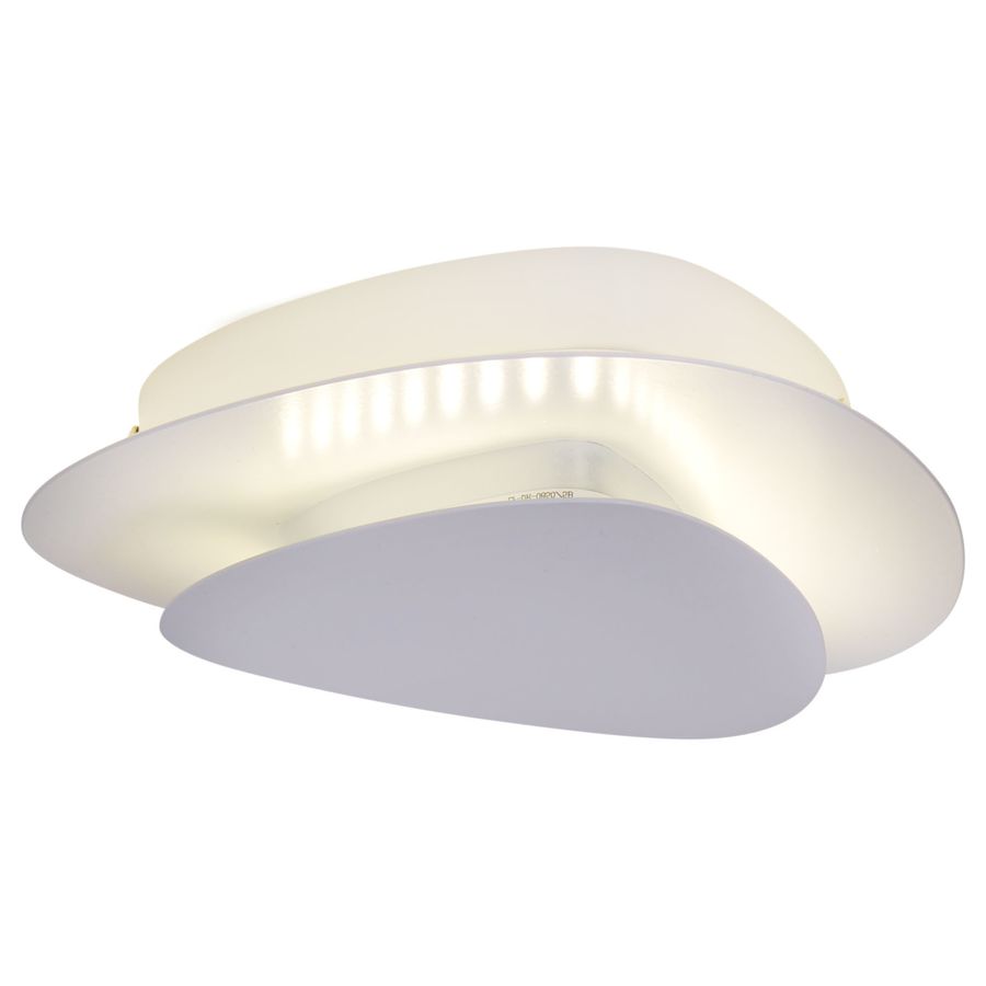 LED Wand- und Deckenleuchte Liso weiß - LED fest verbaut, 3000K, warmweiss