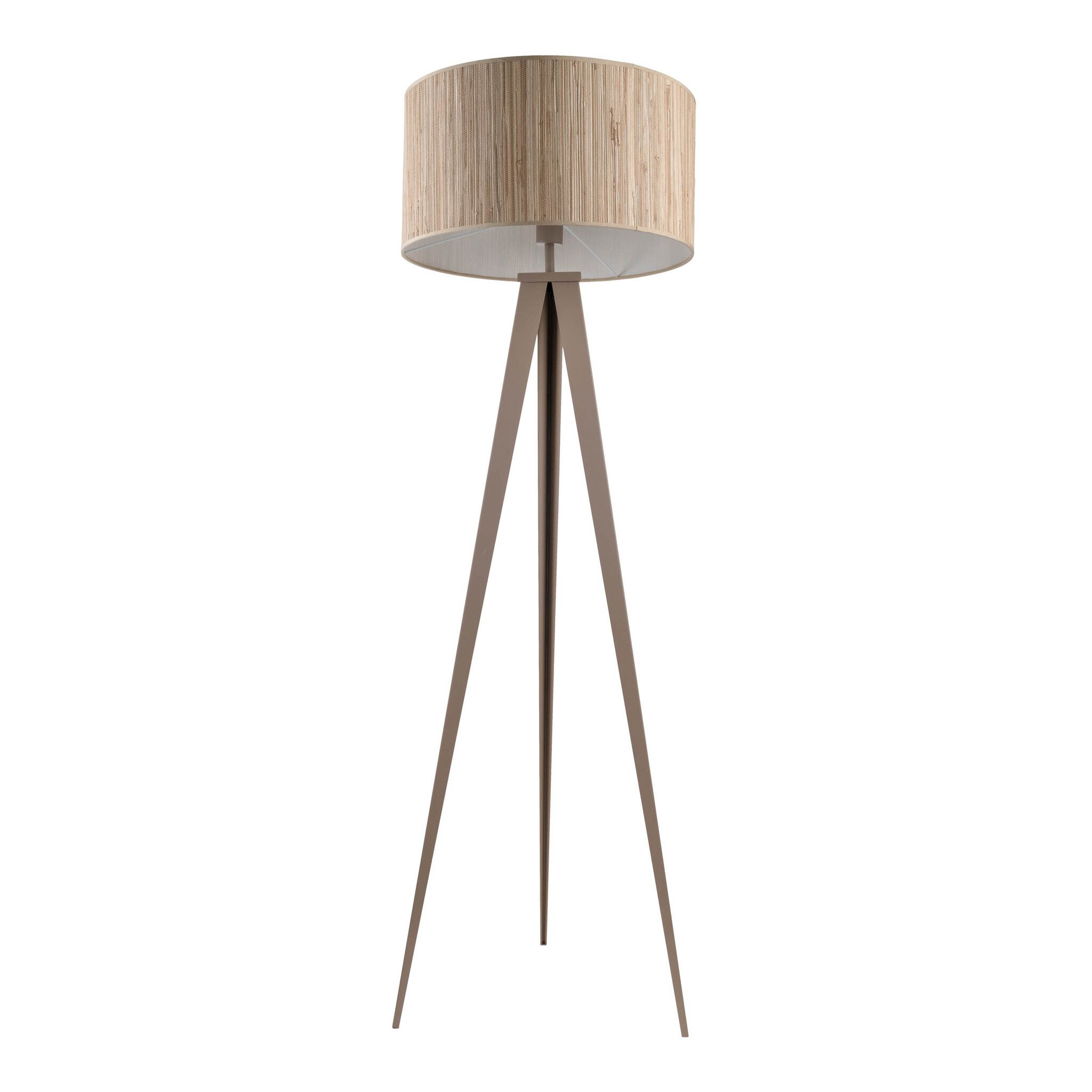 Stehleuchte  SELMAR  H: 150cm beige - IP20, E27, Beige