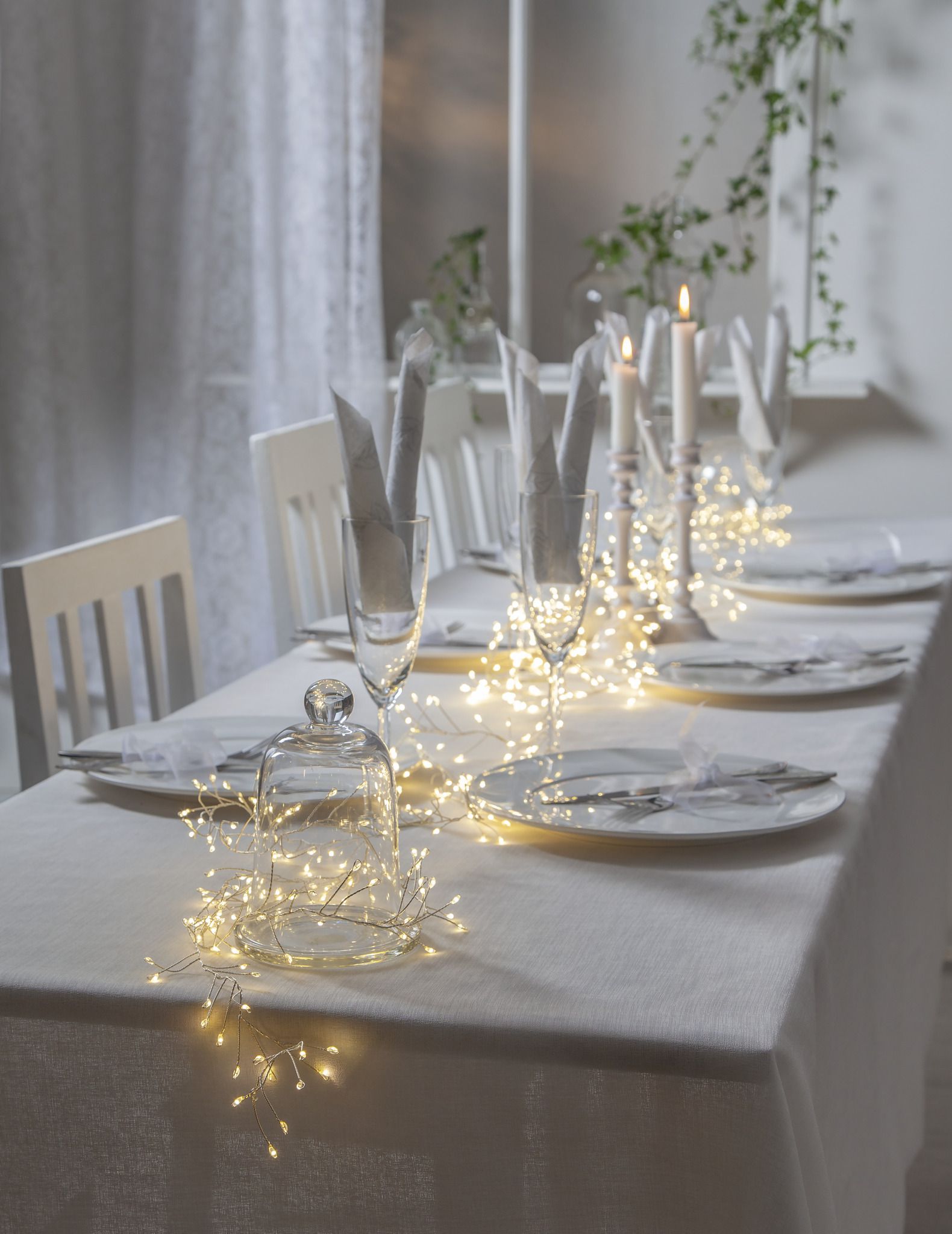 Lichterkette Dew Drop - IP20, Tageslicht, 720 LED