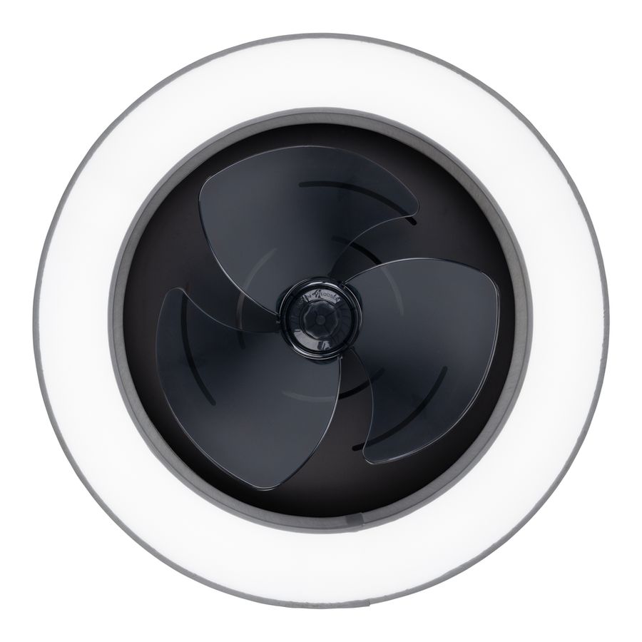 LED-CCT Deckenleuchte  VALENTO  inkl. Ventilator : 51cm grau - IP20, LED-Modul, Grau