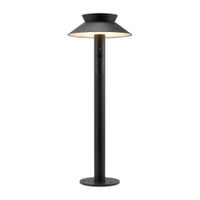 Solar-Pollerleuchte Justina Schwarz - 5W, 3000K, 400lm, IP44