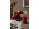 LED Pillar Kerze Flamme Flow - Indoor, Rot, 17.5 cm höhe, Timerfunktion