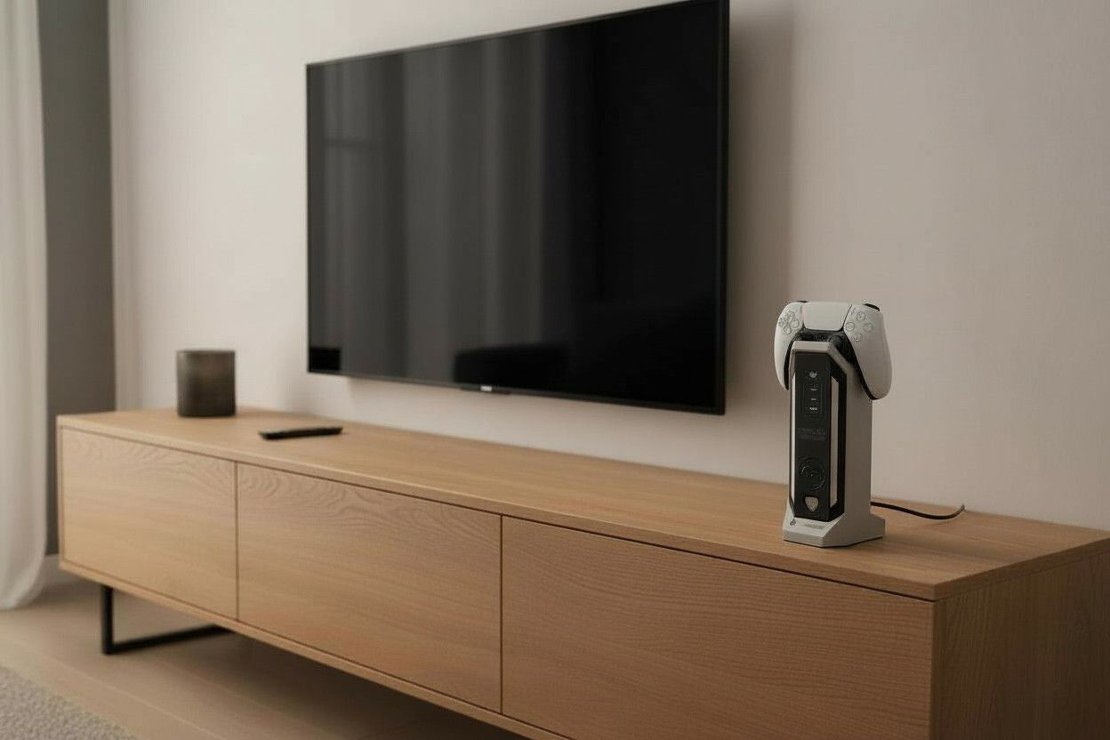 Power Tower - 4xT13 horizontal, 2.0m Kabellänge, 1xUSB-A, 2xUSB-C