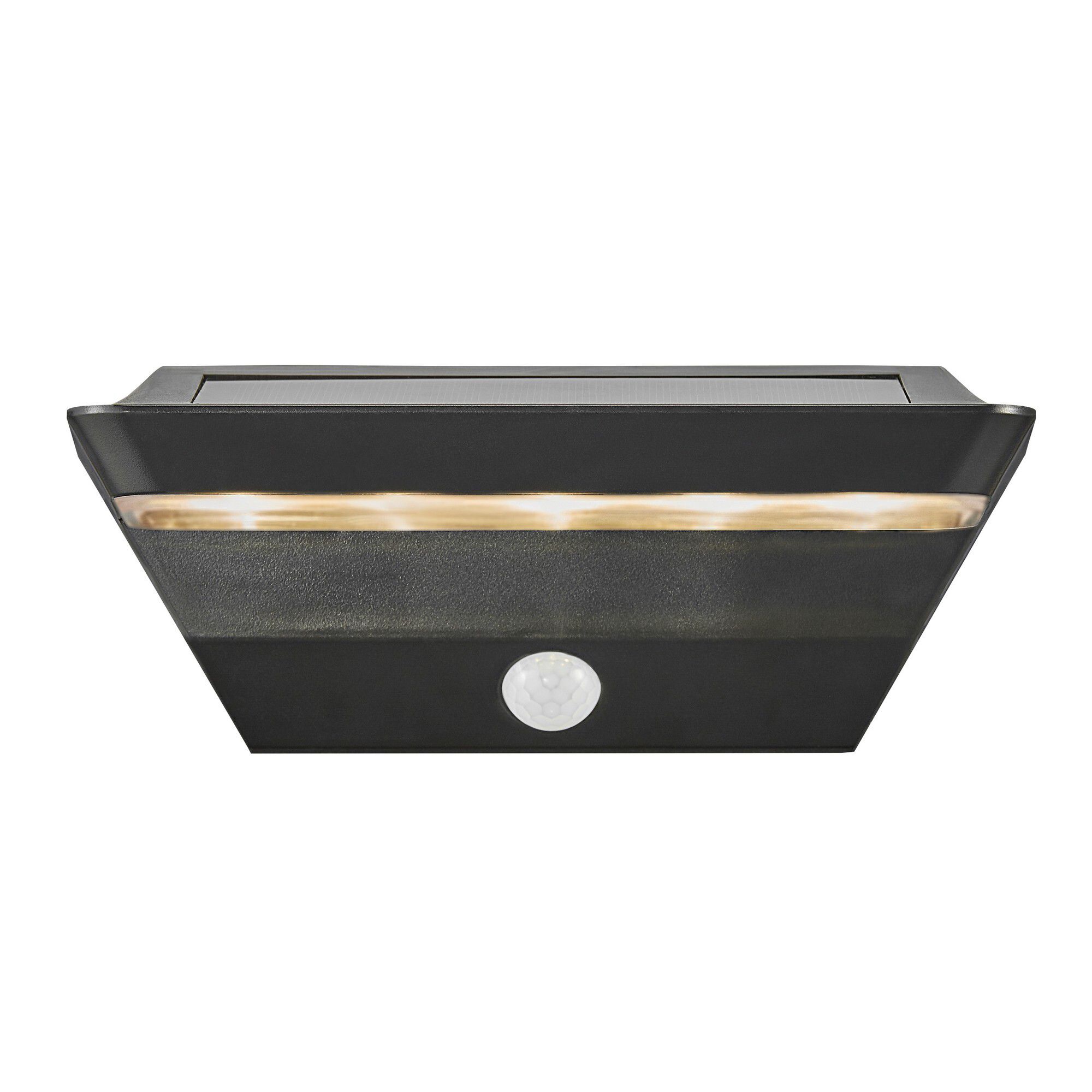 Agena, Wandleuchte, Solar, Schwarz - LED Modul, 5W ,IP44