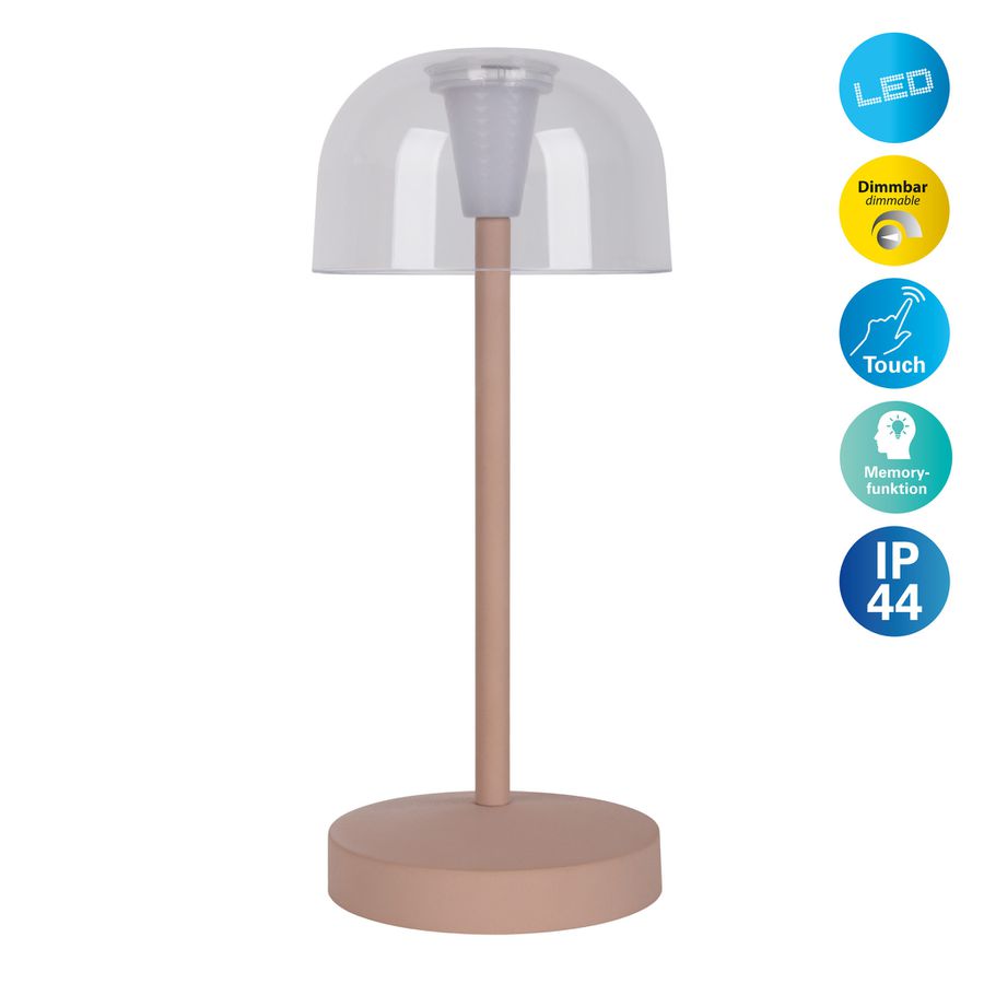 Akku- Tischleuchte GOMBA fr. allmond 2er Set - LED-Modul, 1W, IP54