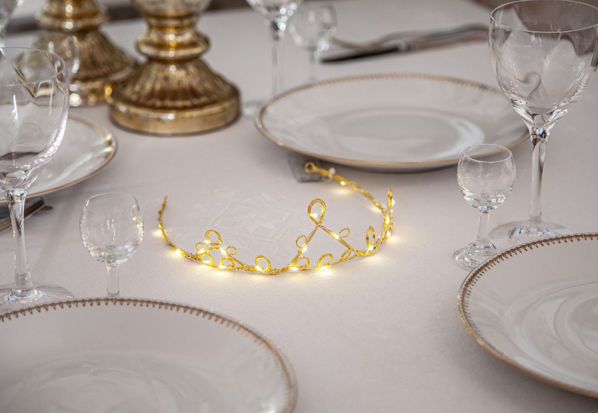 Indoor Deco Diadem - IP20, Warmweiss, Messing