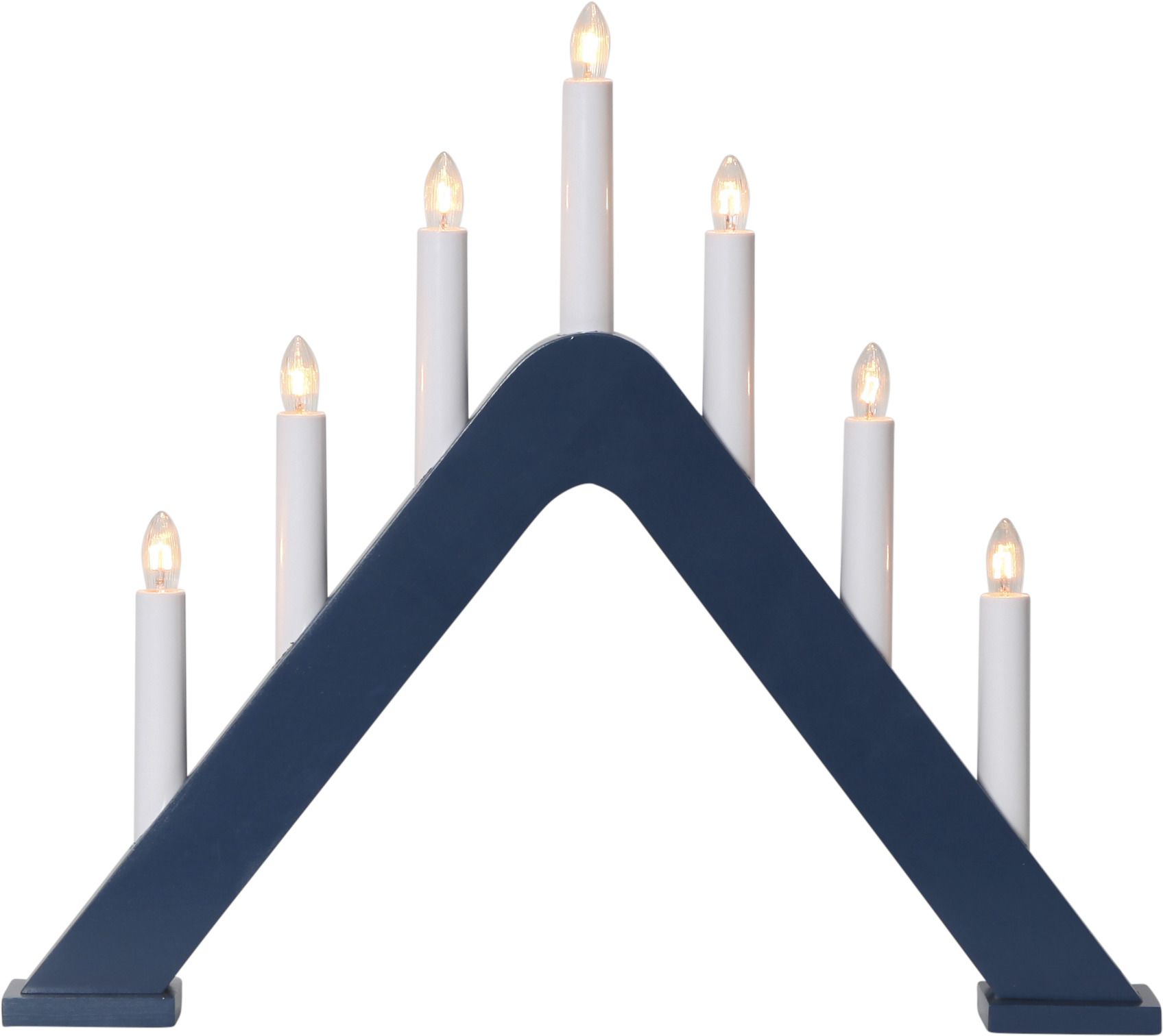 Kerzenleuchter Jarve - IP20, Blau, Warmweiss