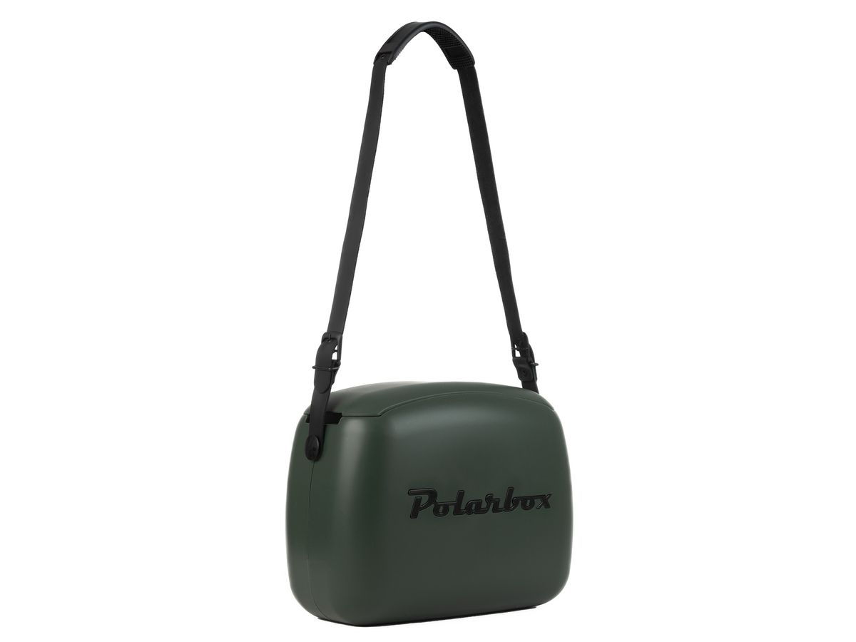 Polarbox CoolerBag waldgrün-schwarz 6l inkl. 2 Frischhalte-Dosen schwarz & waldgrün - Kühlbox, 6l, Vintage Design