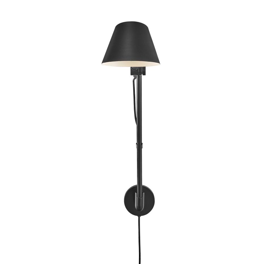 Stay Long, Wandleuchte, Schwarz - E27, max. 40W, IP20