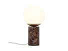 Lilly, Tischleuchte , Marble Braun - E14, IP20, max.25W
