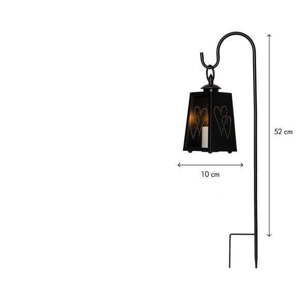 Laterne Flamme - Indoor, 52 cm Höhe,Timerfunktion