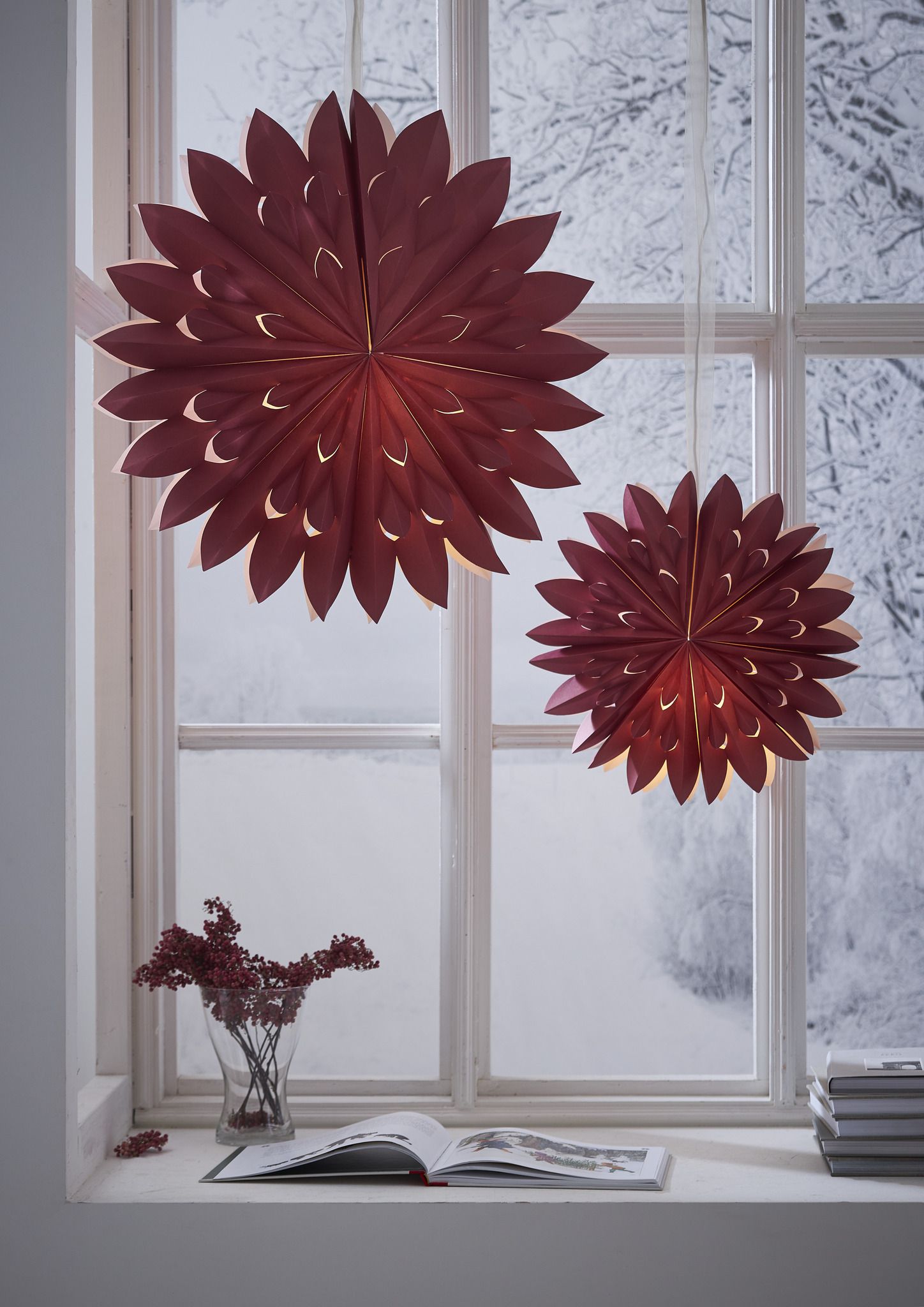 Papierstern Clipp - IP20, Rot