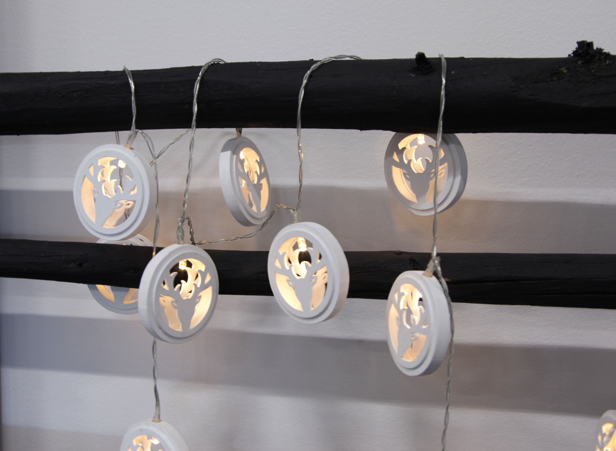 Lichterkette Woodworks - IP20, Warmweiss, 10 LED