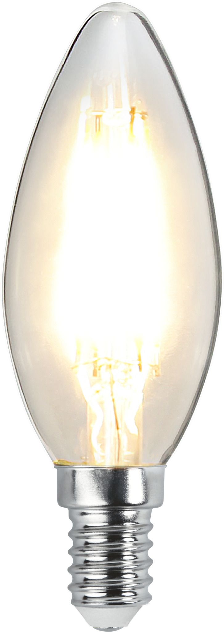 LED Leuchtmittel E14 C35 Klar - E14, 250Lm, 2700K, 2.5W, 230V